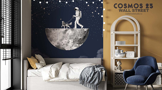 Фотообои в интерьере артикул COSMOS 25 13, COSMOS 25:1, Wall street